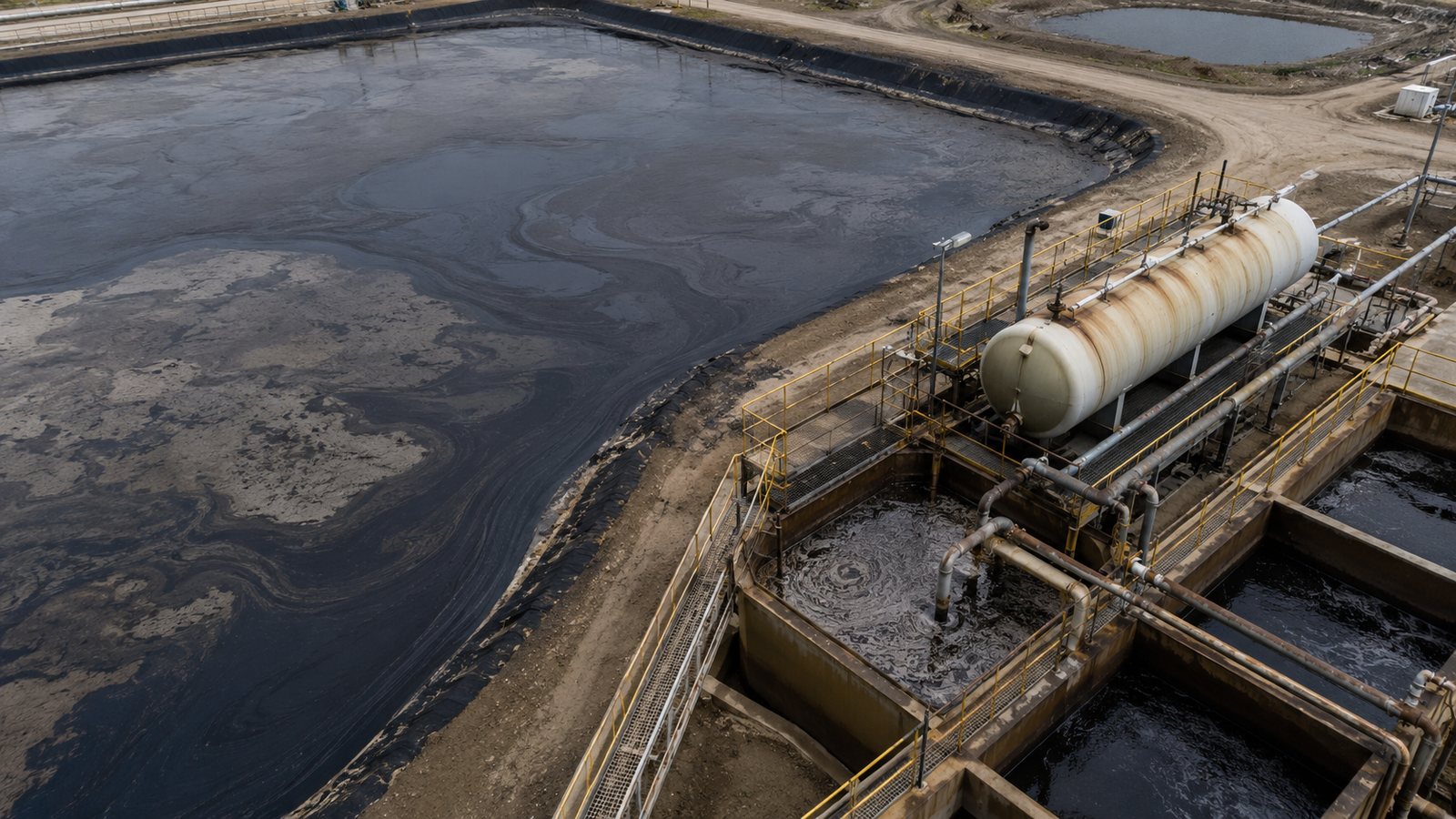 Lagoon and produced-water treatment